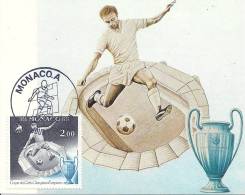 MONACO - 25 Ans Des Coupes Des Clubs Champions Football Européens - 1956-1981 - Timbre 2 € - Cartes-Maximum (CM)