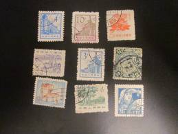 Vrac Lot De 9 Timbre Oblitérés De Chine  —>China  Chine  Années Diverses - China Dela Norte 1949-50