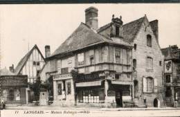 37...INDRE ET LOIRE...LANGEAIS......MAISON RABELAIS.....NON..ECR IT E.. .. . . ‹(•¿• )› - Langeais