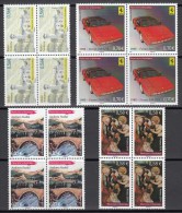 Andorra 2010 - Yvert: 695, 696, 702, 703  (4v.) - Bloques De 4 -  ** MNH - Nuovi