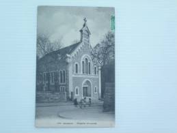 SUISSE LAUSANNE CHAPELLE ALLEMANDE  VOYAGEE 1911 PETIT PLI ANGLE BAS DROIT - Chapelle