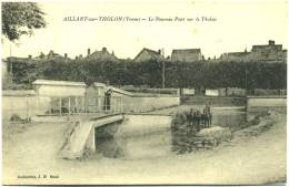 CPA  89  AILLANT Sur THOLON   Le Nouveau Pont Sur Le Tholon    Voyagée 1918   Animation  (TBE) - Aillant Sur Tholon