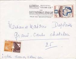 MARCOPHILLIE, ERINNOPHILIE, LETTRE  1965 MACON - GRAND COMBE CHATELEU  /2559 - Tuberkulose-Serien