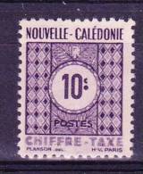 Nouvelle Calédonie Taxe N°39 Neuf Charniere Gomme Altérée - Timbres-taxe