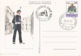 Cartolina Postale 1979 MILITE DELLA COMPAGNIA UNIFORMATA - Postwaardestukken