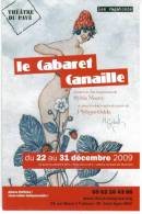 Carte Pub    Théatre Du Pavé Le Cabaret Canaille  à Toulouse - Cabarets