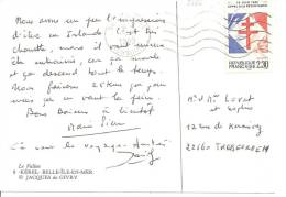 N°Y&T2656   LE PALAIS Vers TREBEURDEN Le   15 MAI1990 - Lettres & Documents