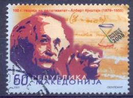 MK 2005-359 ALBERT EINSTEN, MACEDONIA, 1v, Used - Albert Einstein