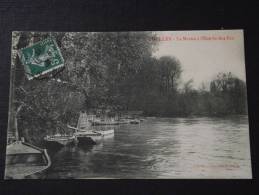 CHELLES (Seine-et-Marne) - La Marne à L'Entrée Des Îles - Embarcations - Voyagée Le 15 Août 1906 - Chelles