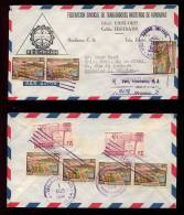 Honduras 1962 Registered Airmail Cover To Belgium - Honduras