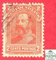 Canada  Newfoundland # 82 Scott /Unisafe - O - 2 Cents - King Edward VII - Dated 1897-1901 / Roi Edward VII - 1865-1902