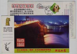 Dam,Reservior,Power Station,China 2006 Hanjiang Water Resources & Hydropower Group Advertising Pre-stamped Card - Wasser