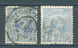 Netherlands, Yvert No 35+35a + - Oblitérés