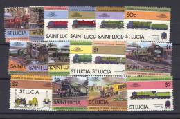 Sainte Lucie -  1983   :  Mi  612-27  **  Train  -  Railway - St.Lucie (1979-...)