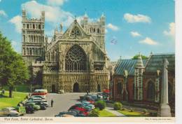 (UK306) EXETER CATHEDRAL. OLD CARS - Exeter