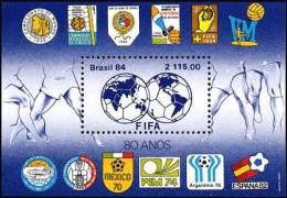 Brazil 1984 ( Intl. Fedn. Of Soccer Associations 80th Anniv. ) - MNH (**) - Soccer American Cup