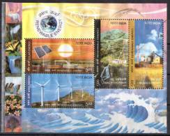 India 2007 Renewable Energy MS Used -  Solar, Hydro, Biomass Energy - Used Stamps