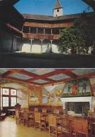 SUISSE,SWITZERLAND,SWISS, HELVETIA,SCHWEIZ,SVIZZERA ,fribourg,chateau De Gruyères,VUE INTERIEURE,SALLE DES CHEVALIERS - Gruyères