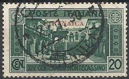 1929 CIRENAICA USATO MONTECASSINO 20 CENT - RR11157 - Cirenaica