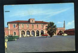 T1120 CARTOLINA  ORISTANO PIAZZA UNGHERIA E STAZIONE FG.V. - Oristano