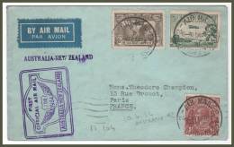 AUSTRALIA > NEW ZELAND 10/4/1934  à Destination FRANCE (M104) - Lettres & Documents
