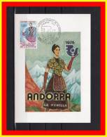 ANDORRE CM De 1975 N° YT  250 " ANNEE INTERNATIONALE DE LA FEMME " Parfait état + Prix Dég. - Maximum Cards