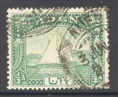 ADEN, 1937 ½As Dhow Fine Used - Aden (1854-1963)