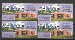 INDIA, 2006, High Court Of Jammu And Kashmir, Block Of 4, MNH, (**) - Unused Stamps