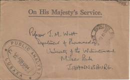 NORTHERN RHODESIA CORREO OFICIAL DE PUBLIC ANALYST LUSAKA FARMACIA MEDICINA - Pharmacy