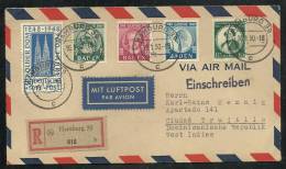 GERMANY 1950, Backstamped Registered Cover R812 - Other & Unclassified