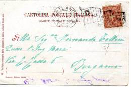 1902 CARTOLINA CON ANNULLO  MILANO  + ANNULLO A BANDIERA - Milano (Milan)