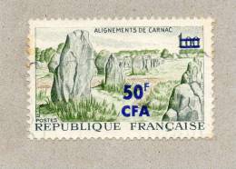 REUNION  : Alignement De Carnac - Timbre Type De France N°1440 - Surchargé   En Francs CFA - - Used Stamps