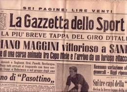 LA GAZZETTA DELLO SPORT 1949  LUCIANO MAGGINI GIRO  CYCLISME VELO - Sports