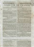 JOURNAL QUOTIDIEN GAZETTE DE FRANCE N° 245 DU 1° SEPTEMBRE 1807 - Ce Journal N´est Pas Une Reproduction - 1800 - 1849
