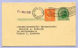 Post Card USA Madisun SQ New York To Vienna Wien 1939 (596) - Lettres & Documents