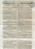 JOURNAL QUOTIDIEN GAZETTE DE FRANCE N° 246 DU 2 SEPTEMBRE 1807 - Ce Journal N´est Pas Une Reproduction - 1800 - 1849