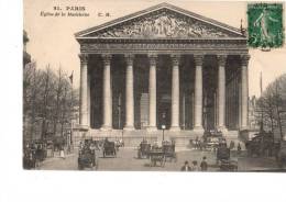 C  P  A  -noir Et Blanc -75-PARIS-21- Eglise De La Madeleine - Arrondissement: 08