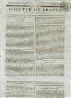 JOURNAL QUOTIDIEN GAZETTE DE FRANCE N° 251 DU 7 SEPTEMBRE 1807 - Ce Journal N´est Pas Une Reproduction - 1800 - 1849