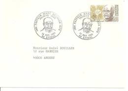 N°Y&T 2150  JALLANCHES        Vers    ANGERS Le   07 FEVRIER 1981 - Lettres & Documents