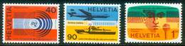 Schweiz - Intern. Fernmeldeunion (UIT)  1976  Tätigkeitsbereiche  (3 ** (MNH) Kpl. )  Mi: 11-13 (2,60 EUR) - Officials