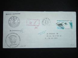 LETTRE TP PETREL DES NEIGES 2,80F OBL. GRIFFE PAQUEBOT + 6-11-1985 974 LE PORT REUNION+ MARION DUFRESNE - Cartas & Documentos