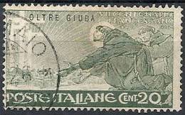 1926 OLTRE GIUBIA USATO SAN FRANCESCO 20 CENT - RR11187 - Oltre Giuba