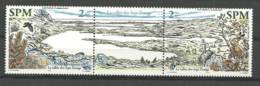 SAINT PIERRE & MIQUELON.  La Vallee Des Sept Etangs.  Triptyque Neuf ** Yv. 853/54 Triptyque - Ungebraucht