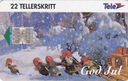 Norway, N041, Christmas 94, CN : C4A147188, 2 Scans.  Priced : 40NOK - Norvège