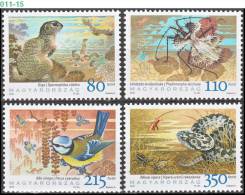 HUNGARY, 2010, FAUNA OF HUNGARY IV - 2010 YEAR OF BIODIVERSITY, Set Of 4, MNH (**), Sc/Mi 4161-64 / 5473-76 - Neufs