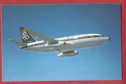 C0734 Olympic Airways Boeing 737-200 . Greece.Papadopoulos Non Circulé. - 1946-....: Era Moderna