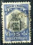 SAINT MARIN   150° 1l25   Outremer Et Noir  (10% De La Cote + 0,15 €) - Used Stamps