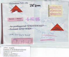 026zm: ATM- Beleg Aus Österreich 31.00 ATS - Covers & Documents