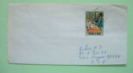 Burundi 1969 Cover To USA - African Developpment Bank - Communication Radio Station Microphone - Used Stamps