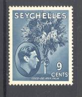 SEYCHELLES, 1938 9c (chalky Paper) VLMM Cat £18 - Seychelles (...-1976)